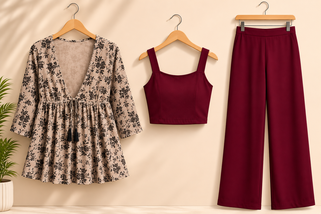 Floral Printed 3-Piece Co-Ord Set