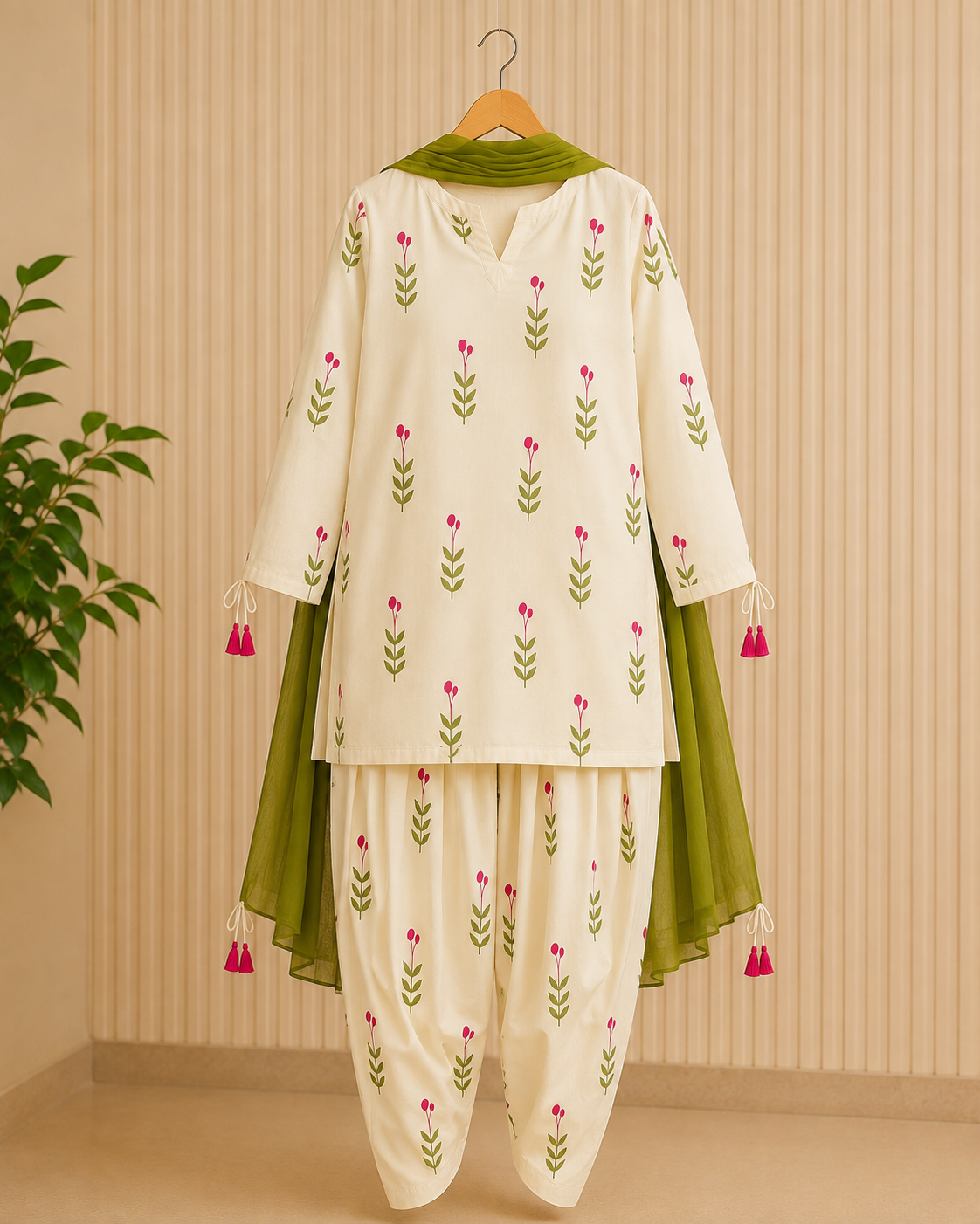 Elegant Floral Salwar Suit Set
