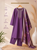 Elegant Embroidered 3-Piece Kurta Set