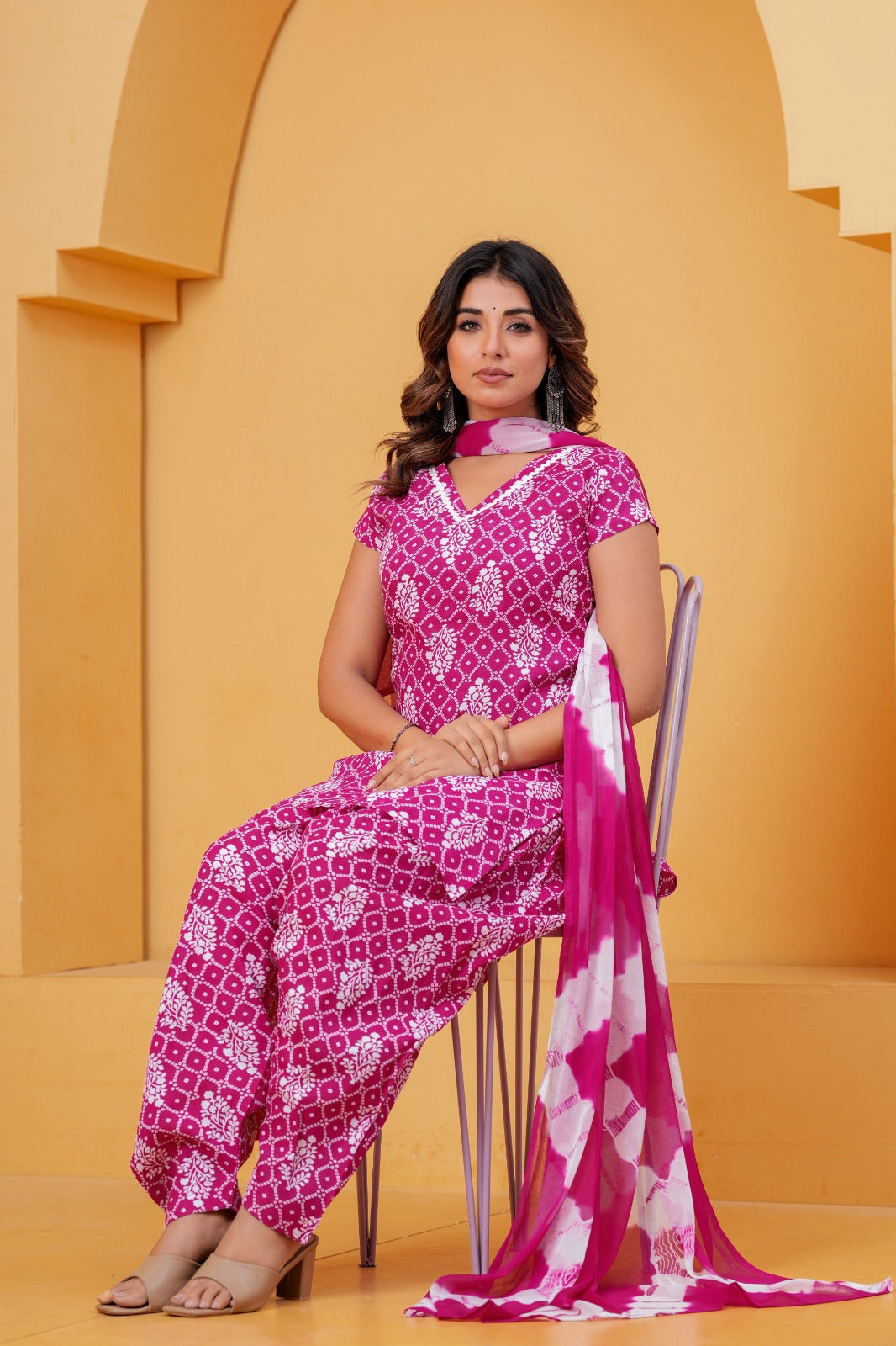 Royal Bandhani Print Suit Set